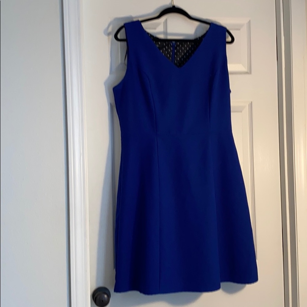 AGB size 14 P cobalt blue business dress